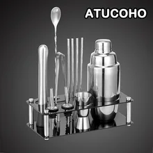 12 шт., 750 мл, шейкер для коктейлей из нержавеющей стали, смешанный напиток, бармен, Browser, набор, ледяные батончики, набор инструментов, набор с винной стойкой