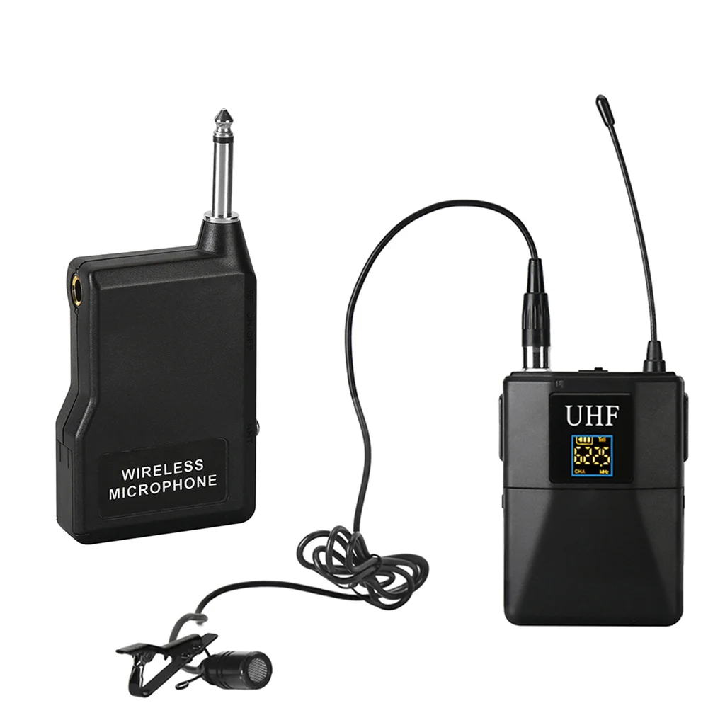  Wireless Microphone System Lavalier Lapel Microphone With Receiver For Teaching - 4000138860659