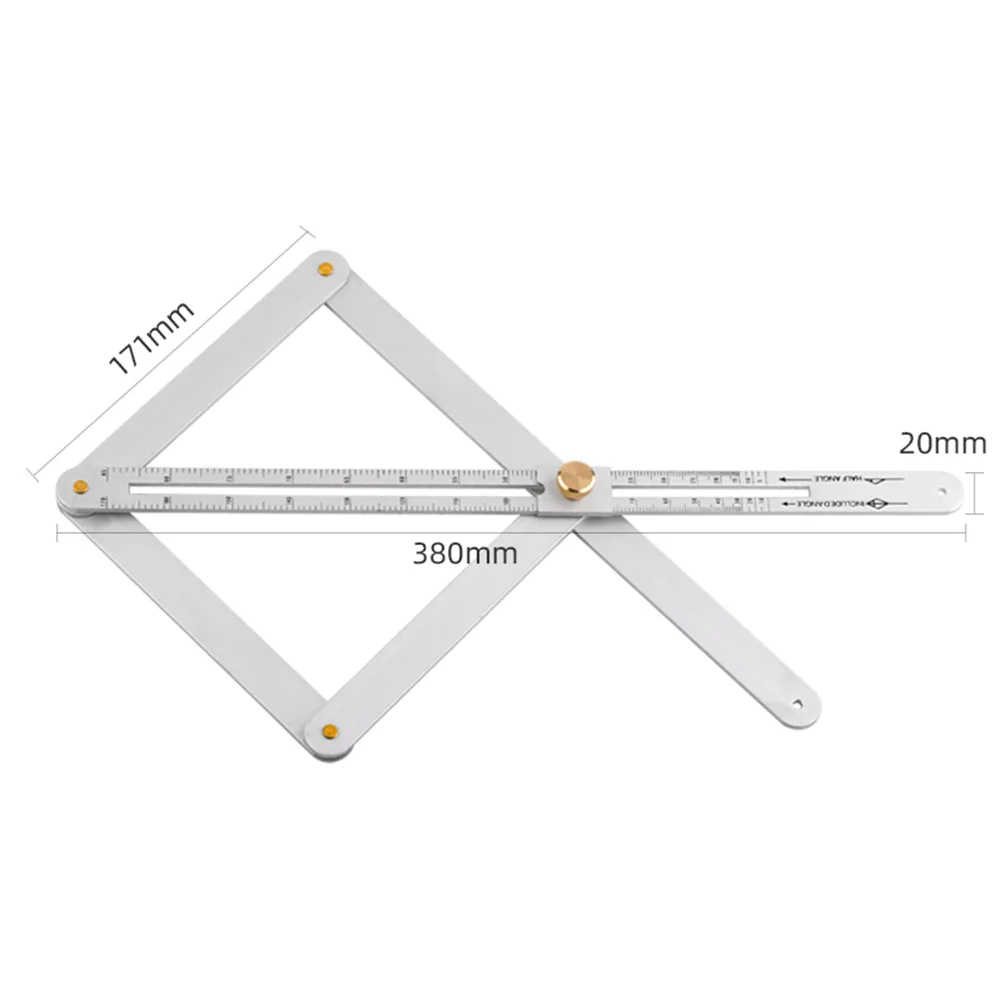  Angle Meter Metal Goniometer Ceiling Artifact Tool Square Protractor Digital Angle Ruler Finder Ins