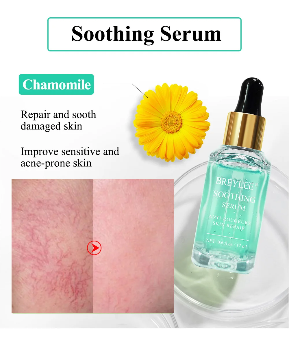 BREYLEE Vitamin C Whitening Face Serum Collagen Hyaluronic Acid Anti-Wrinkle Lift Firm Anti-Sensitive Moisturizer Essence Series