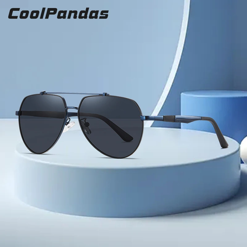 

CoolPandas 2022 Pilot Men's High Quality Sunglasses Polarized UV400 Mirror Male Sun Glasses Women For Men Driving Oculos de sol