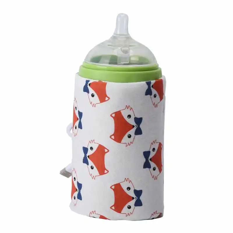 USB Milk Water Warmer Travel Stroller Insulated Bag Baby Nursing Bottle Heater Portable Heated Insulated Storage Bag BPA 4