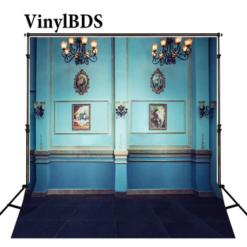 

VinylBDS Indoor Wedding Backdrop Vintage Solid Brick Wall Chandelier Backdrops Room Backdrop for fondos de estudio fotografia