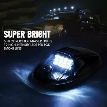 

Accessory Car ceiling light Replacement Universal Smoked Marker 12-LED