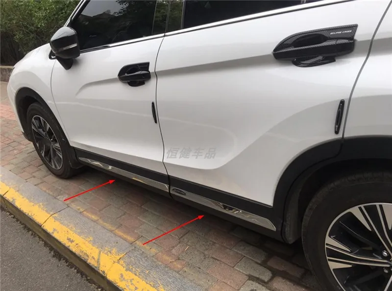 Для Mitsubishi Eclipse Cross- Высококачественная отделка корпуса из нержавеющей стали защита от трения украшение для автомобиля