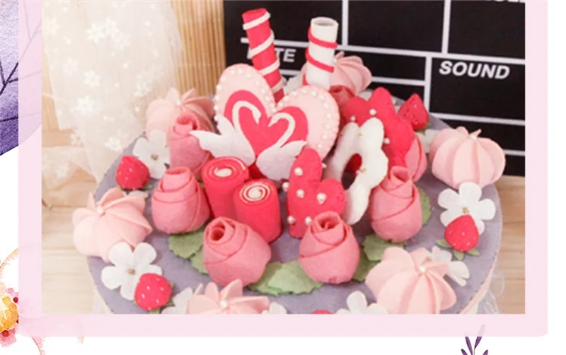 DIY simulation cake Learning Education toys kids craft toys DIY storage box home decoration Christmas birthday gifts