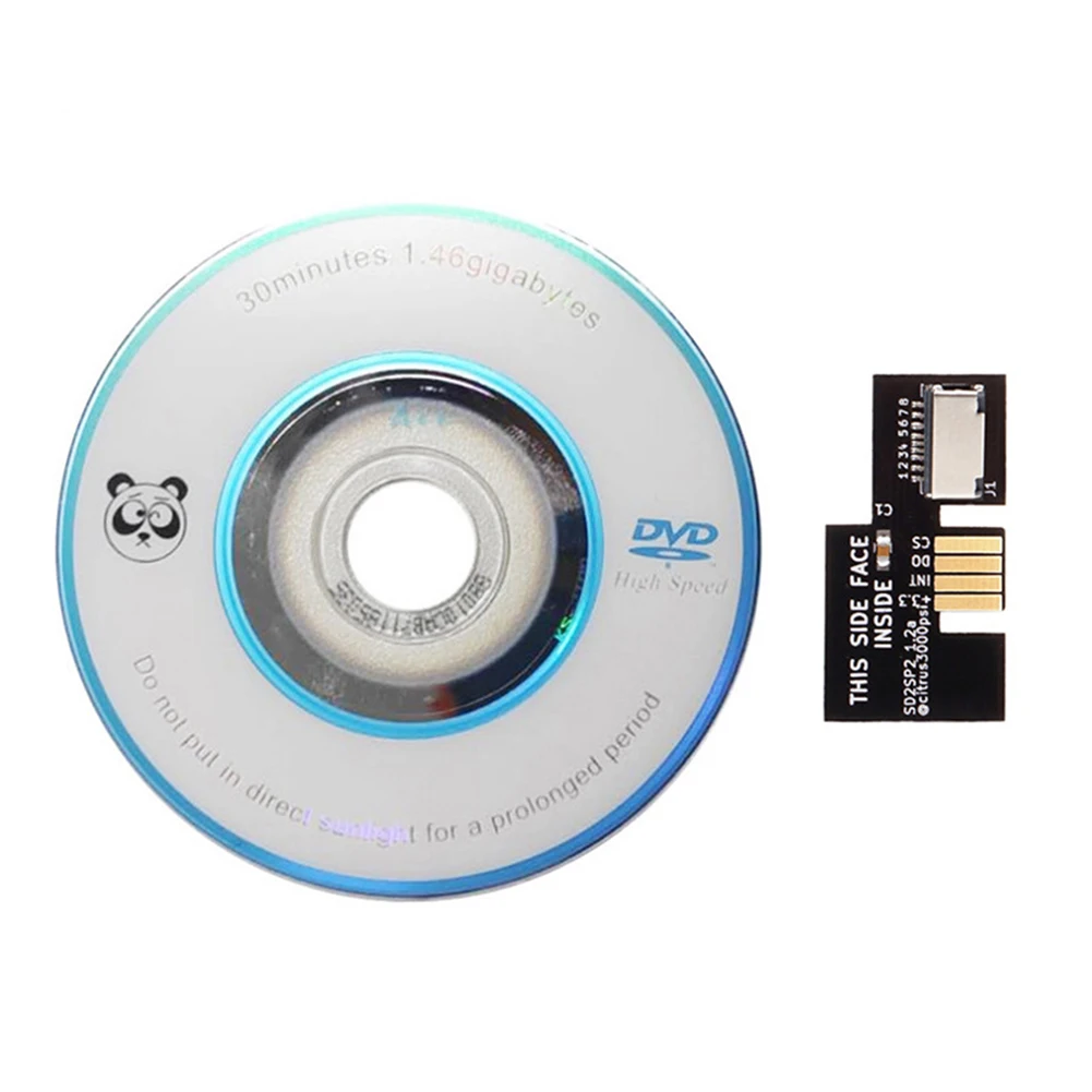SD2SP2 Adapter TF Card Reader Replacement+Swiss Boot Disc Mini DVD for