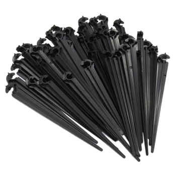 

200PCS 1/4 Inch C Type Hook Fixed Bracket Rod for 4 / 7mm Hose Drip Irrigation Accessories Greenhouse
