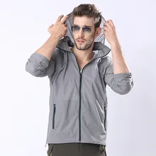 Летний стиль мужской ветрозащитный Быстросохнущий плащ с капюшоном пальто для альпинизма и рыбалки