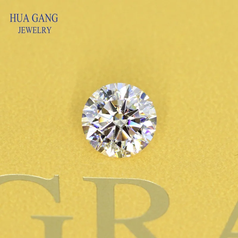 Moissanite Jewelry Materials 1.0mm-10.0mm Round Brilliant Cut Moissanite Beads