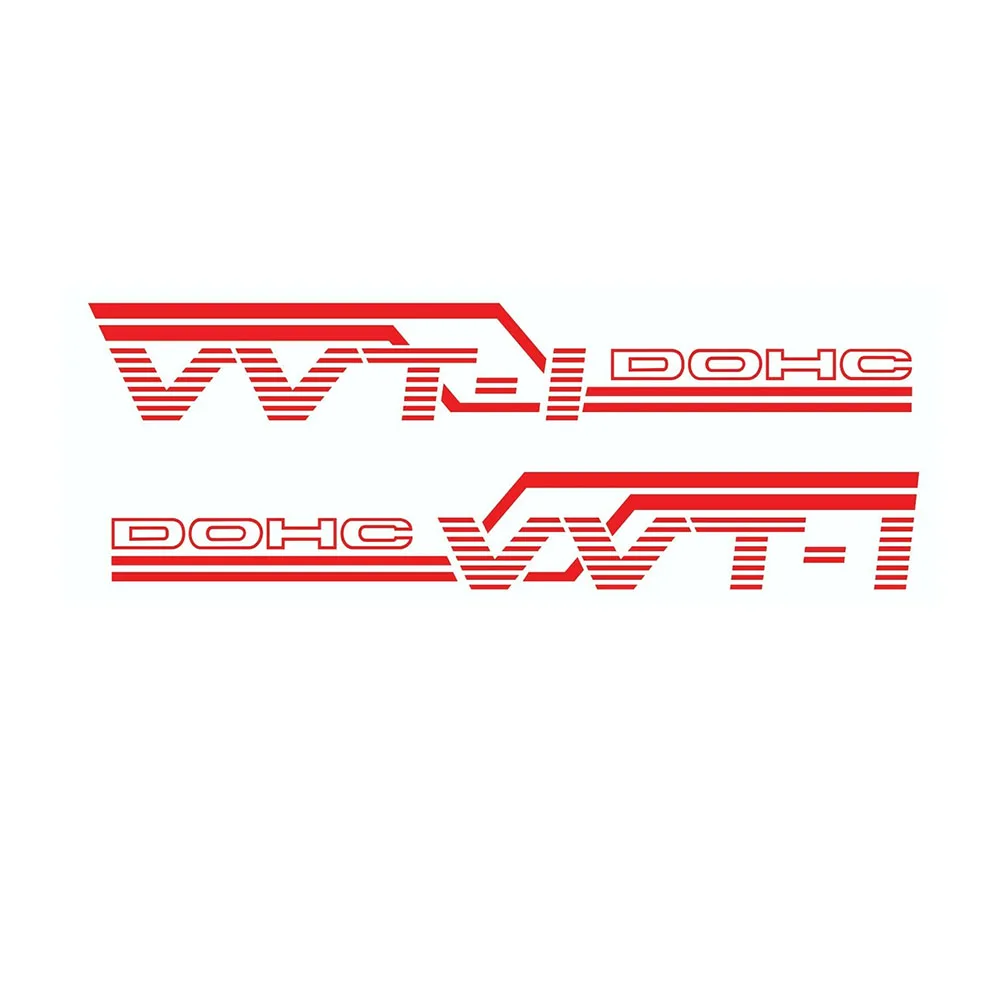 Set of 2 Premium VVTI DOHC Vinyl Sticker Decals - New Arrival