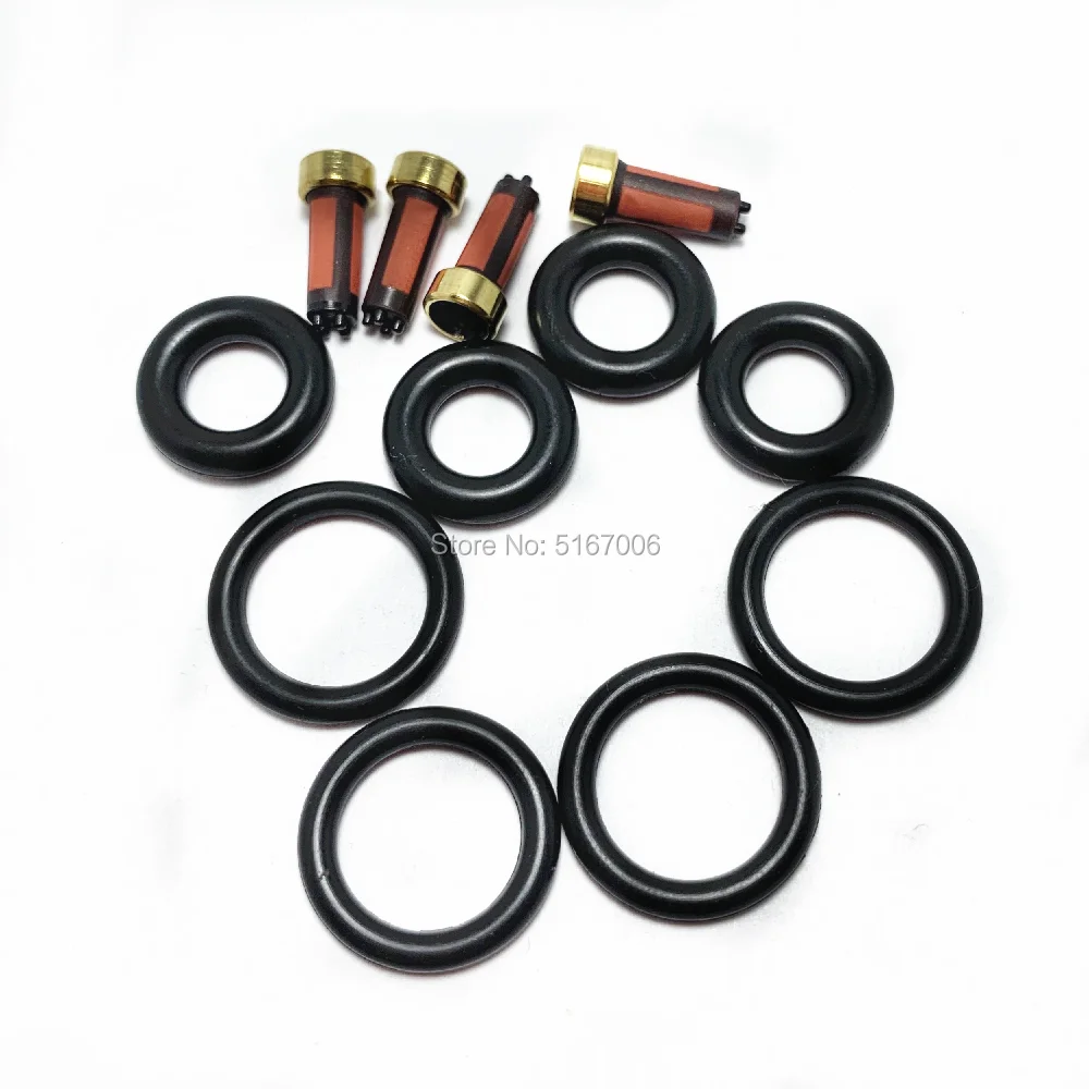 4Sets Fuel Injector Repair Kits for BMW 318i 318is 318ti Z3 1.9L 1.8L Auto Parts 0280150501 13641247196 diesel injector tube fuel injector cleaner fuel injector removal tool injector washer shims repair kit gasket