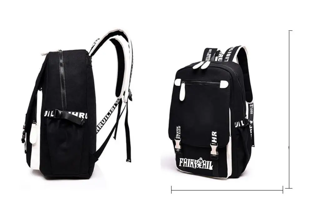 Kpop Черный Рюкзак для детей, сумка для путешествий, школьный рюкзак для отдыха, модный рюкзак для детей, большой емкости, холст