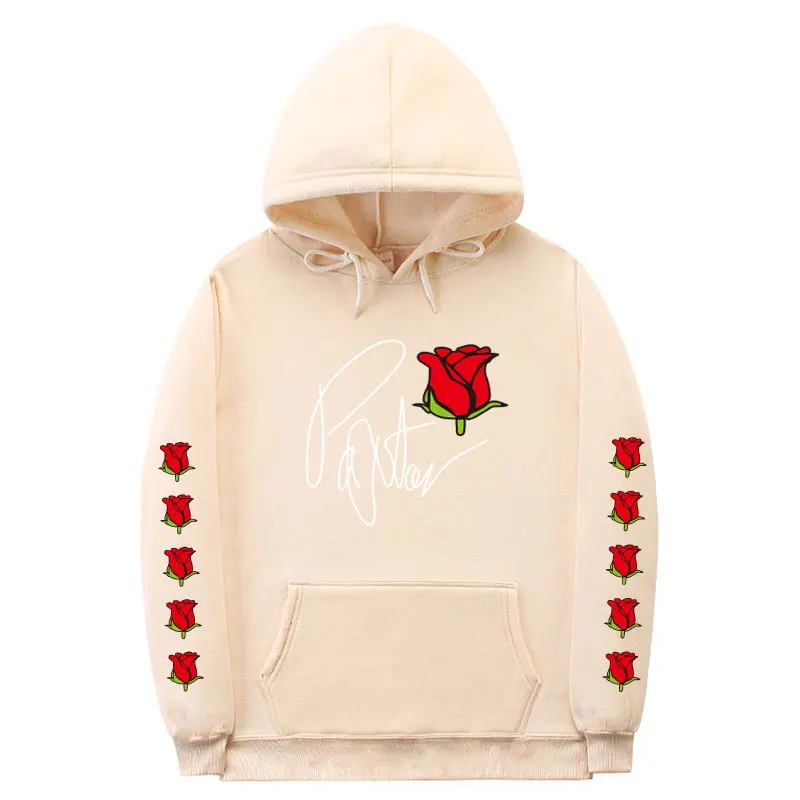 

2019 New Fashion Autumn Winter Latest Harajuku Poison Rose Print Hoodies High Quality Men Women Hip Hop Streetwear Clothing