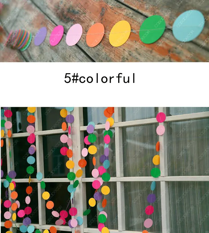5 colorful 4 метра с сердечками бумажный флаг вечерние гирлянда с колокольчиками декоративная Растяжка овсянка для дни рождения и свадьбы - Цвет: 5 colorful