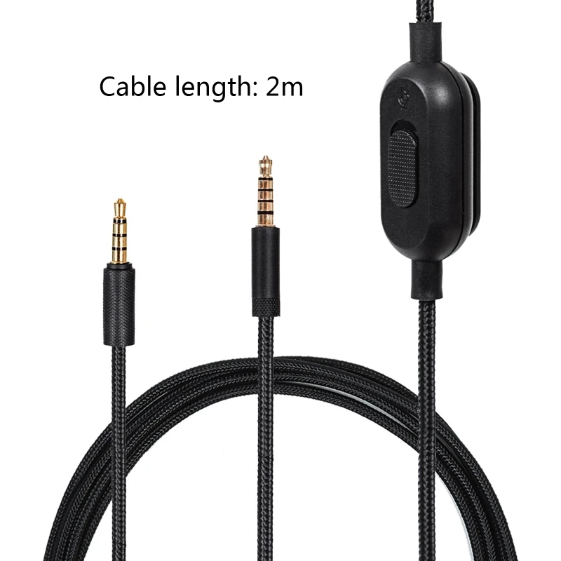 Portable Headphone Cable Audio Cord Line for Lo gitech GPRO X G233 G433 HyperX Cloud Mix Cloud Alpha Earphones Headset