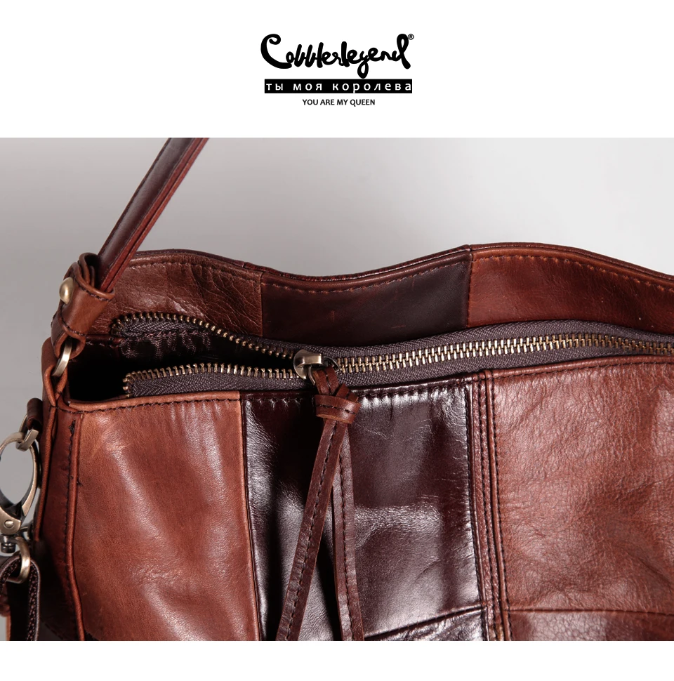 Cobbler Legend marque en cuir véritable femmes seau sac Style poche sac à main décontracté épaule bandoulière grande capacité sac à main 2019