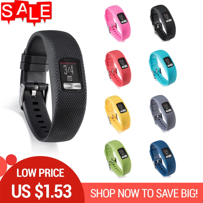 

NEW Plaid Textured Strap for Garmin vivofit4 Soft Silicone Replacement Wristband Watch Band for GARMIN VIVOFIT 4 Bracelets