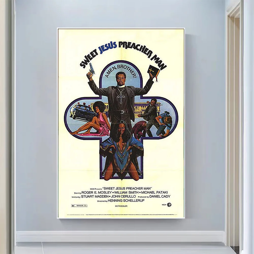 

V0997 Sweet Jesus Preacher Man Vintage Classic Movie Wall Silk Cloth HD Poster Art Home Decoration Gift