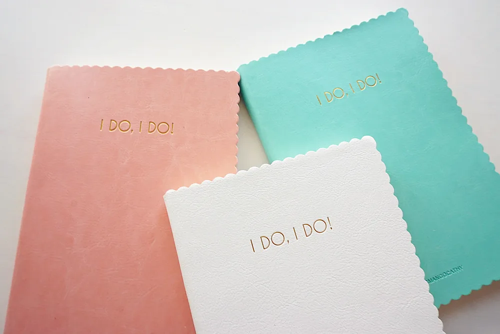"I Do" Записная книжка для путешественника, Свадебный Дневник для влюбленных, дневник из искусственной кожи, блокнот для учебы, канцелярские принадлежности для подруги, подарок
