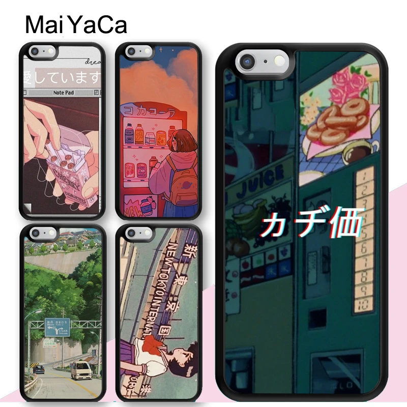 Japanese 90s Anime Aesthetic Phone Case For Iphone 13 12 Pro Max Mini 11 Pro Max Xs X Xr 6s 7 8 Plus Se Coque Mobile Phone Cases Covers Aliexpress