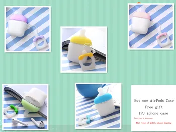 

Cute Nipple For AirPods Silicone Bluetooth Earphone Charging Cases For apple Airpods