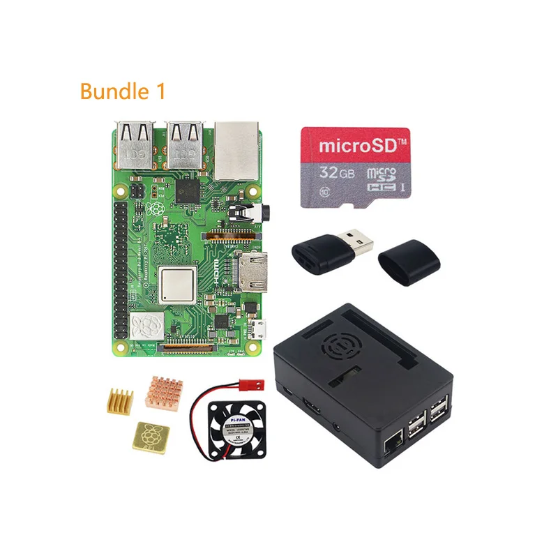  Raspberry Pi 3 Model B+ 3.5 inch Touchscreen LCD + ABS Case + 32GB SD Card + 3A Power Adapter + Hea