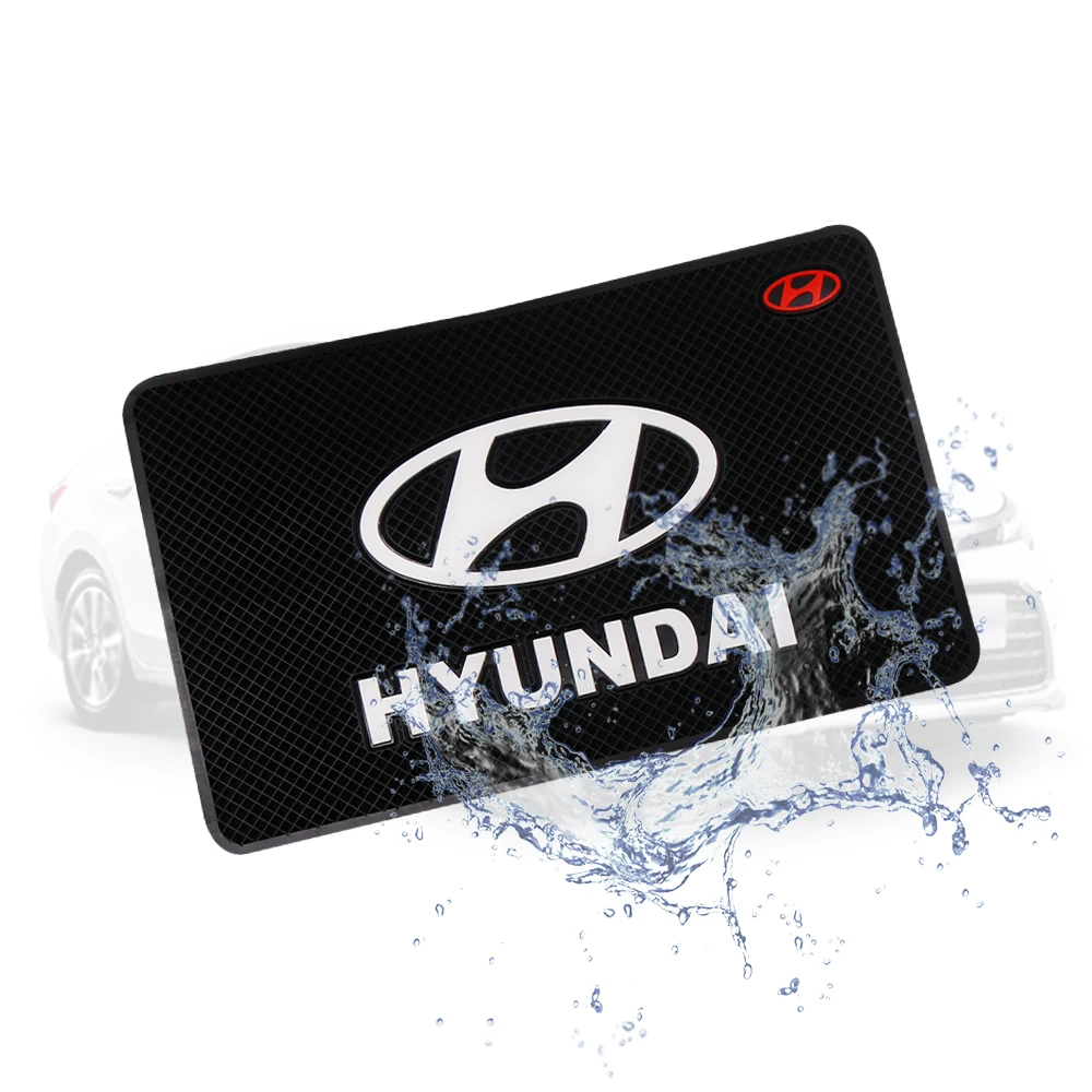 

Car PVC Phone Holder Anti Slip Mat Automobiles Interior Dashboard Non-Slip Mat For Hyundai Santa Fe Sonata Solaris Azera Creta
