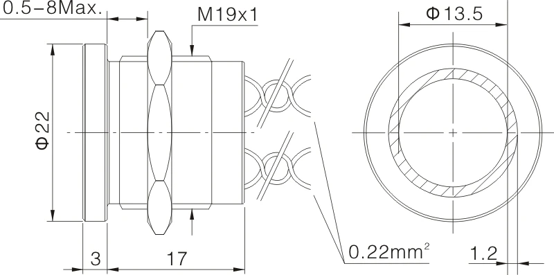PS193P10YSS1 带灯 DRAWING