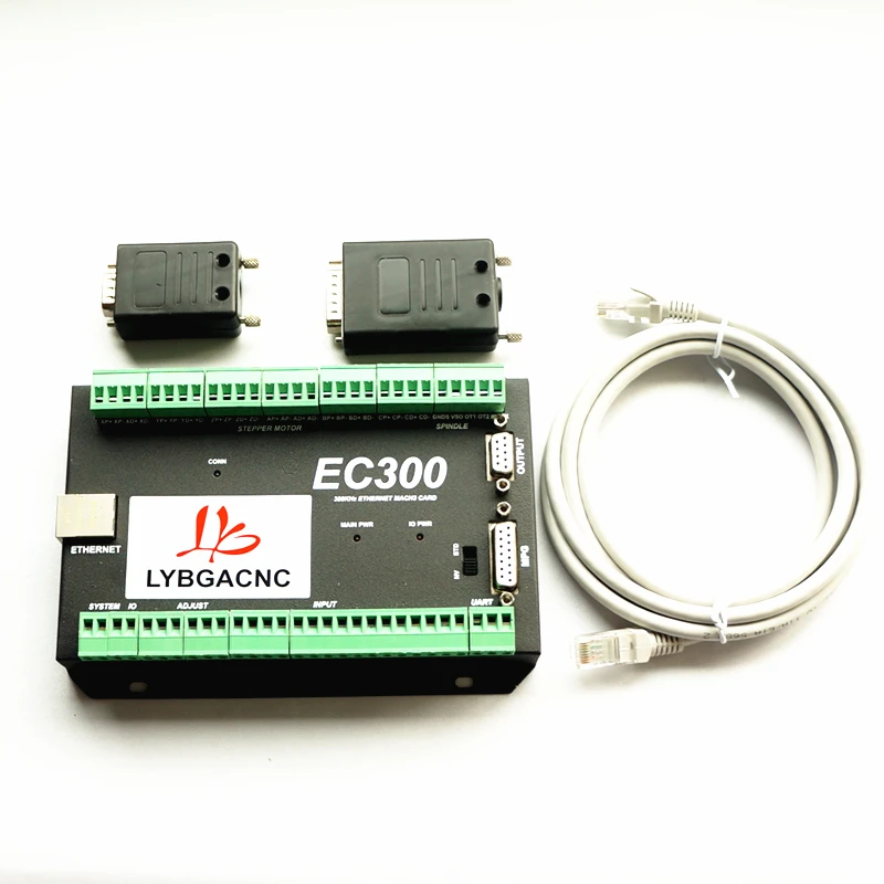 Karta kontrolna Mach3 Ethernet EC300 CNC router 3/4/5/6 Axis karta sterowania ruchem tabliczka zaciskowa dla majsterkowiczów frezarka Karta kontrolna Mach3 Ethernet EC300 CNC router 3/4/5/6 Axis karta sterowania ruchem tabliczka zaciskowa dla majsterkowiczów frezarka