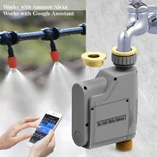 WIFI Watering Timer Flow statistics Automatic Drip Irrigation Garden Water Controller Valve Google Assistant Smart Garden Timer