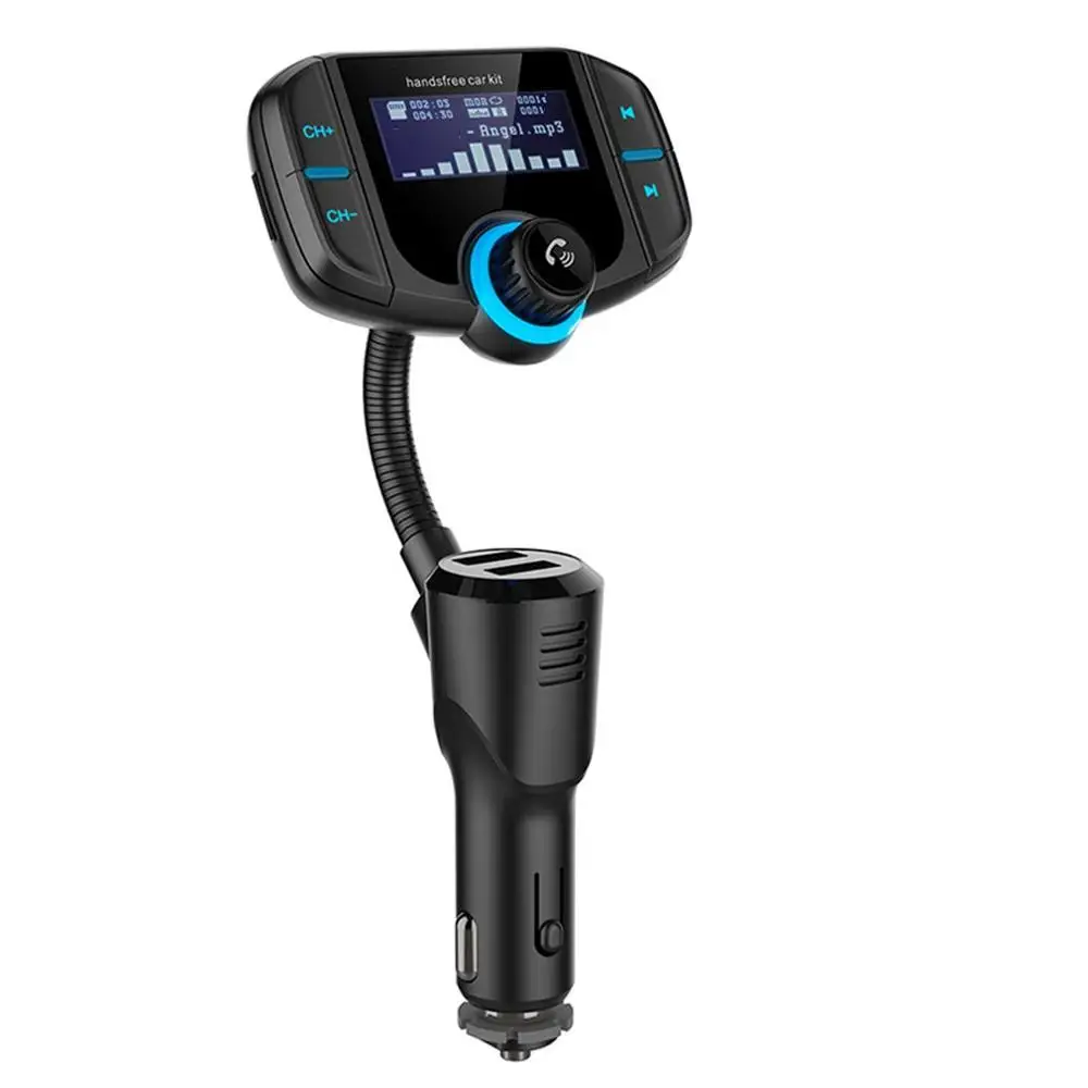 Двойной USB порт быстрой зарядки автомобиля BT MP3 плеер FM радио передатчик поддержка быстрой зарядки воспроизведения музыки Handfree вызов