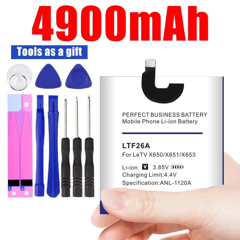 LTF26A 4900 мА/ч, Батарея для LeTV LeEco Le Pro 3 LTF26A AI X650 5,5 дюймов X650 X651 X653 X656 X658 X659