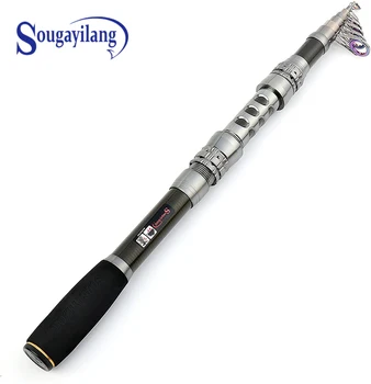 

Sougayilang Carbon Telescopic 2.1-3.3m Multifunction Fishing Rod Portable Travel Spinning Fishing Pole Fishing Tackle Pesca