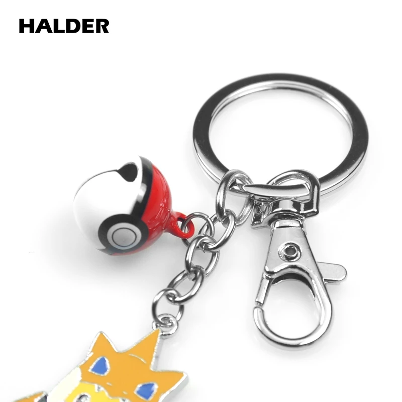KS0015 HALDER Покемон карманные монстры Пикачу бросок poke ball Bell кулон брелок для рюкзака аксессуары безделушки автомобильный брелок