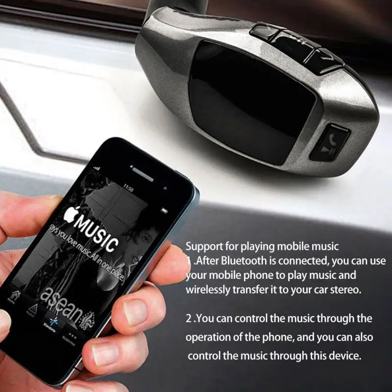 Автомобильный комплект fm-передатчик Bluetooth беспроводной радио адаптер fm-модулятор Handsfree Музыка Mp3 USB плеер аудио для смартфона