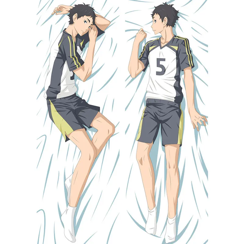 Anime Haikyu pillow Cover hinata shoyo Dakimakura case Sexy girl Cool Boy 3D Double-sided Bedding Hugging Body pillowcase HU02