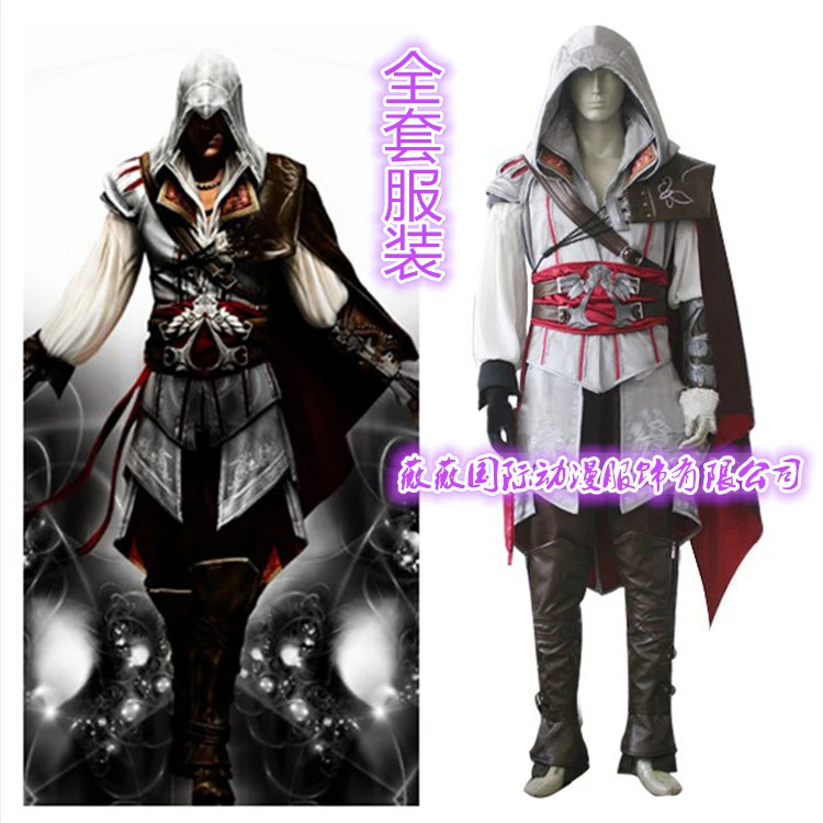 Игровой персонаж Ezio Auditore косплей костюм дети мужчины комплекты одежды ezio enfant костюм для косплея на Хеллоуин Ezio Auditore обувь