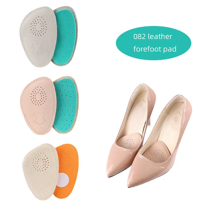 Premium Leather Forefoot Insert Shoe Pads for Women High Heels Sandals Non-Slip Adjust Size Half Insoles foe Shoes Foot Pad shoe insoles forefoot pads forefoot cushion