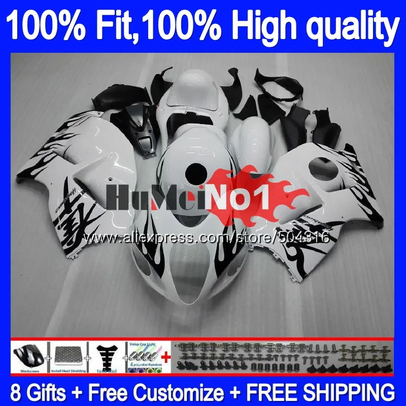 Инъекции для SUZUKI Hayabusa GSXR 1300 2008 2009 10 11 12 29MC. 237 GSXR-1300 GSXR1300 08 09 2010 2011 2012 черный пламя обтекатель - Цвет: No. 1