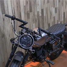 Черный мотоцикл 7/8 ''1'' руль Универсальный Z Натяжитель для Harley Sportster Dyna XL 883 1200CX Roadster Softail Super Glide