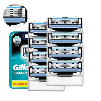 

8/24/32Pcs/lot Shaving real High Quality Razor Blades For Gillettee Mache 3 sensitive Manual Razor Blade