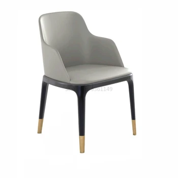 

Nordic Restaurant Chair Hotel Negotiate Backrest Chair, Living Room, Restaurant, Leisure Household Solid Wood Bench Club