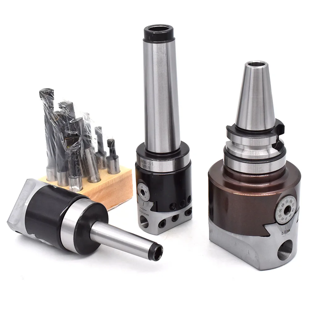 1set 2" 50mm F1 boring head+1pcs Morse holder+9pcs 12mm Boring Bar for cnc Lathe Bored Boring Tool Set