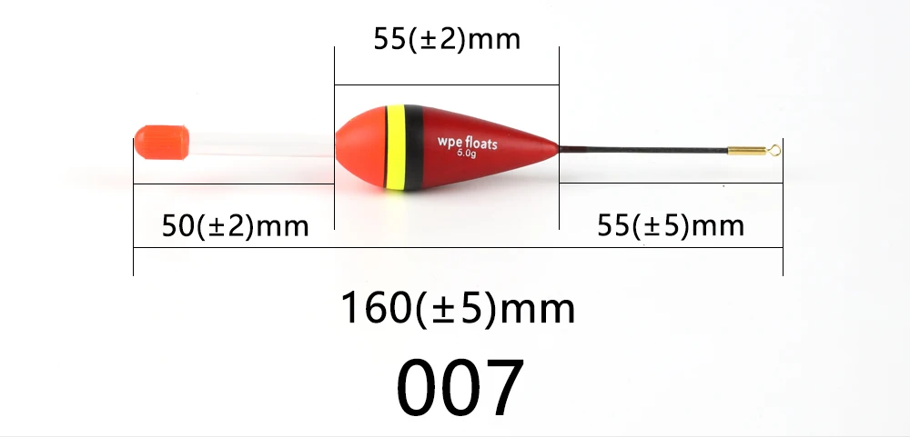 W.P.E 5 шт./упак. поплавок Баргузинский пихты Размеры 5g рыбалка поплавок для рыбалки на карпа, 16-20 см рыболовные снасти вертикальный буй поплавок Pesca