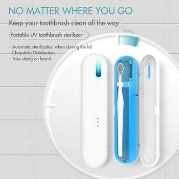 

X11 USB Rechargeable Portable UV Toothbrush Sanitizer Storage Case