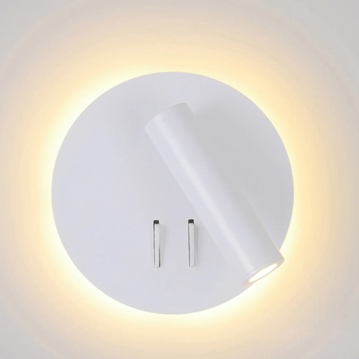 

Nordic LED Wall Lamp with switch 3W spotligh 8W backlight free rotation Sconce indoor wall light For Home Bedroom Bedside light