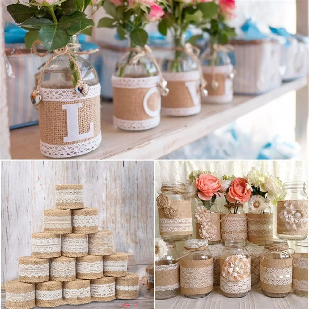 FENGRISE-2M-Natural-Jute-Burlap-Ribbon-Rustic-Wedding-Decoration-Vintage-Twine-lace-Jute-Rope-DIY-Wedding