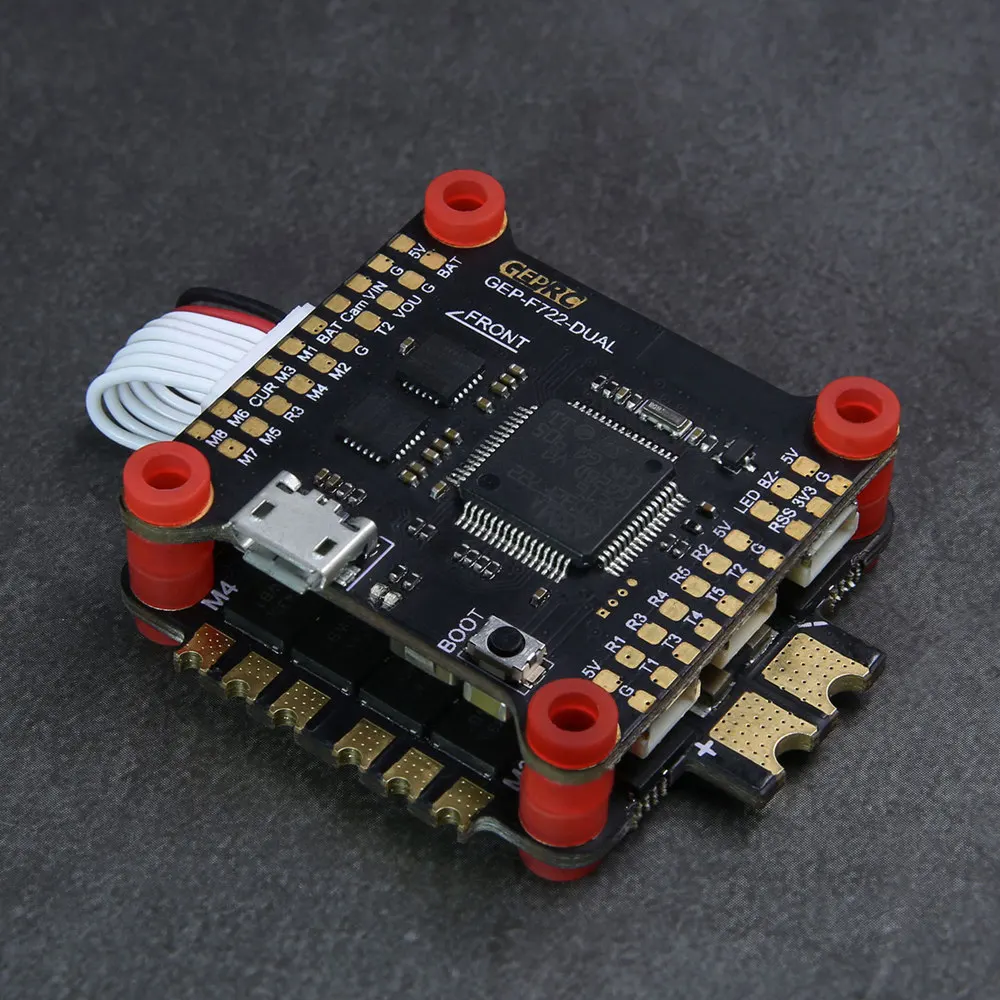 GEPRC стек GEP-SPAN-F722-BT двойной гироскоп F7 OSD Контроллер полета и 50A BL_32 3-6S ESC для RC Дрон FPV гоночный мультиротор Accs