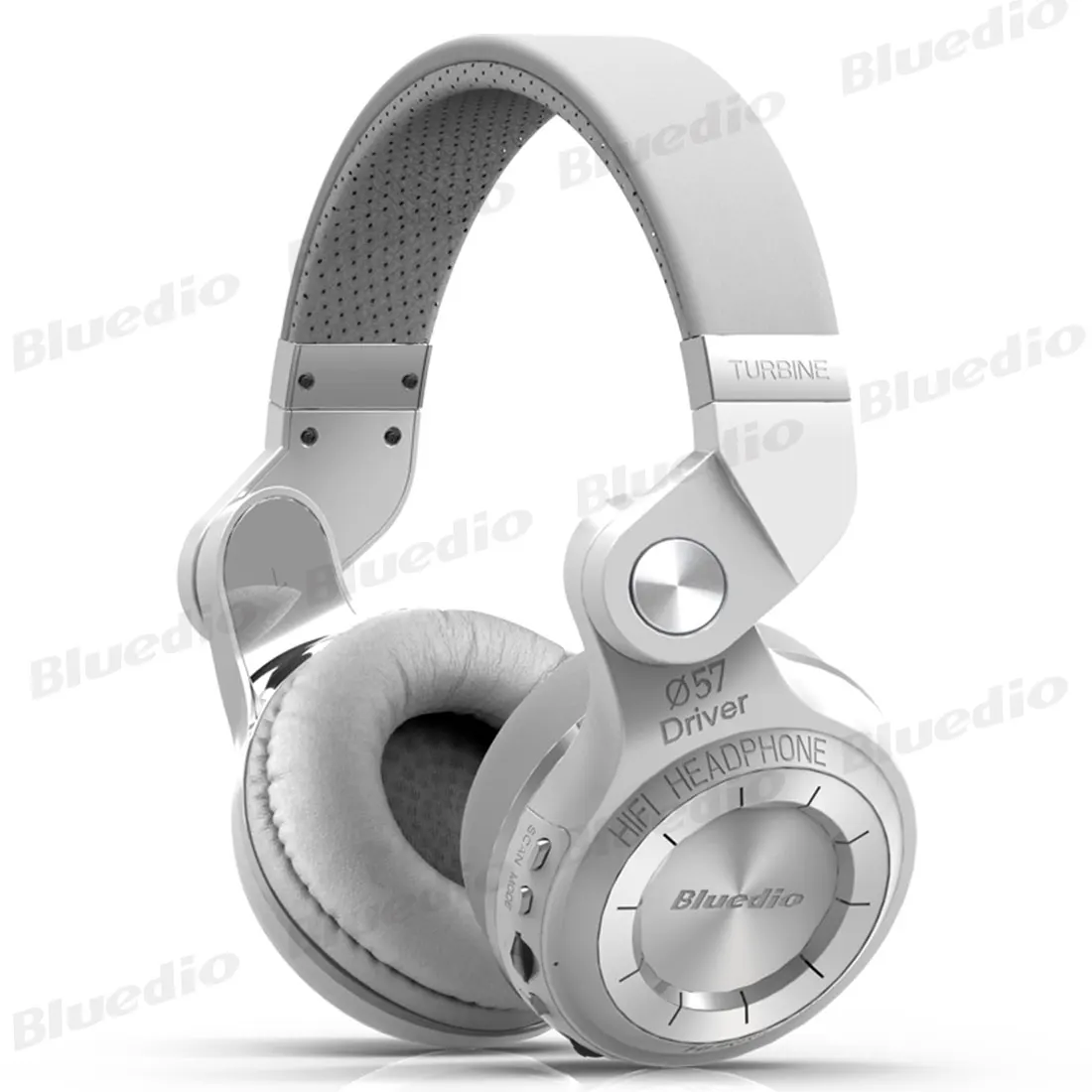 White bubble bag Bluedio T2+ беспроводные Bluetooth 5,0 стерео наушники sd-карта и FM радио гарнитура складная над ухом с микрофоном Звук с высоким басом - Цвет: White bubble bag